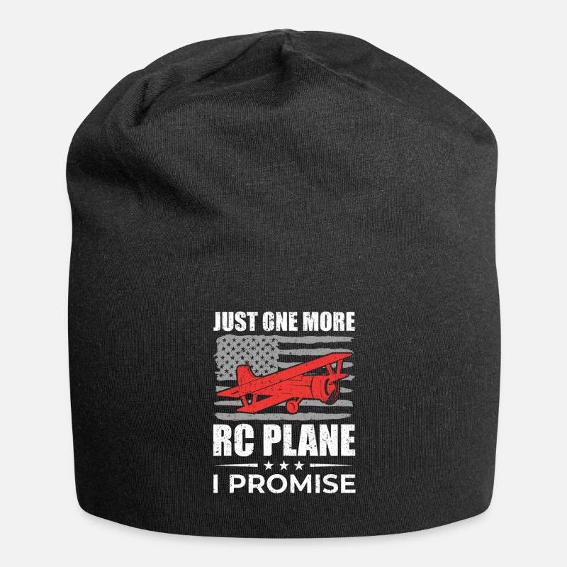 RC Avion modéliste Modélisme Avion - Bonnet en jersey - noir