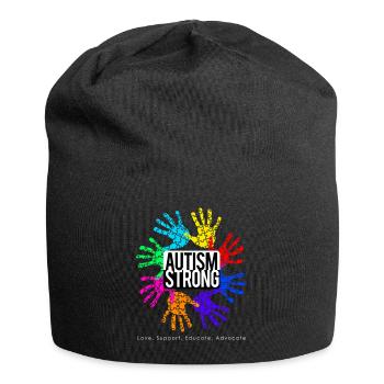 Autism Strong - Jersey-Beanie - Schwarz - Vorne