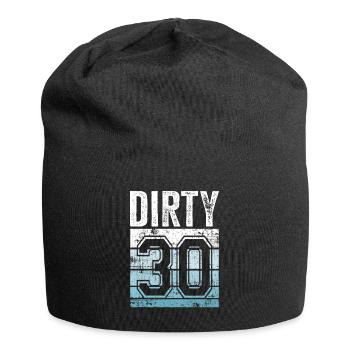 30. Geburtstag 30 Jahre alt Sporty 30 - Jersey-Beanie - Schwarz - Vorne