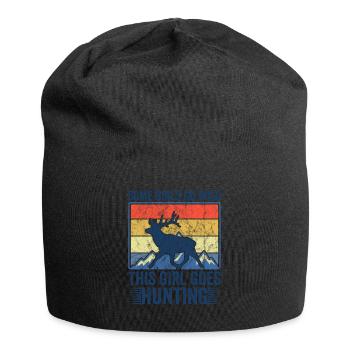 Hirschjagd Jägerin Spruch Jagd - Jersey-Beanie - Schwarz - Vorne
