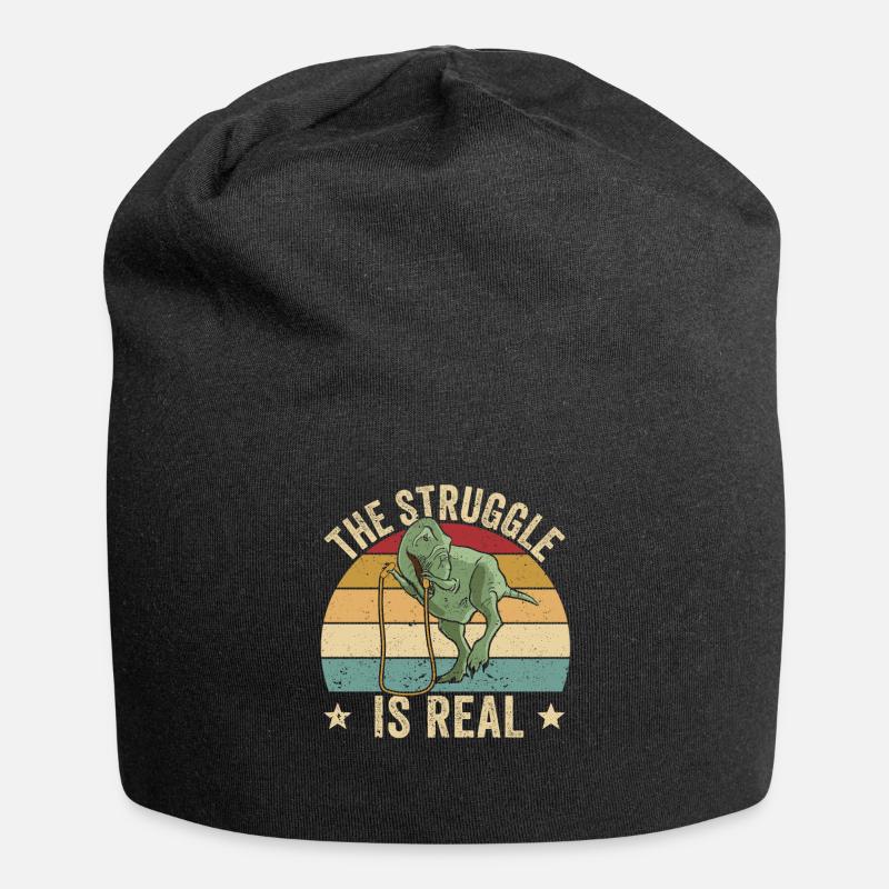 Lustiges Springseil Springseil springen Der Kampf - Jersey-Beanie - Schwarz