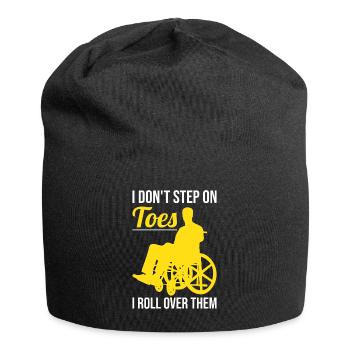 Funny Spinal Cord Injury Wheelchair Cross-Section - Jersey Beanie - black - Front