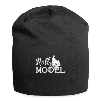 Funny Paraplegic Handicap Rollstuhl Querschnittslä - Jersey-Beanie - Schwarz - Vorne