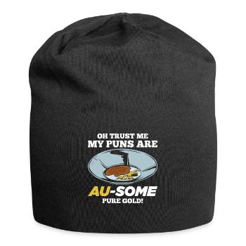 Funny Gold Panning Gold Prospectors Gold Digger Wordspit - Jersey Beanie - black - Front