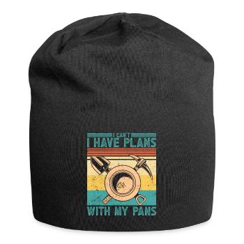 Funny gold panning I can't, I have pledge - Jersey Beanie - black - Front