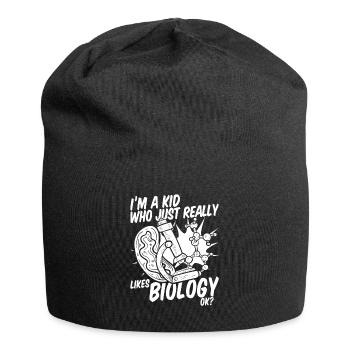 Biologie Biologe Kinder Biologie - Jersey-Beanie - Schwarz - Vorne