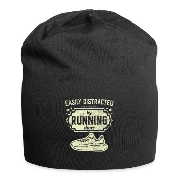 Distrait par les chaussures de course - Runner Laufen Runner - Bonnet en jersey - noir - Devant