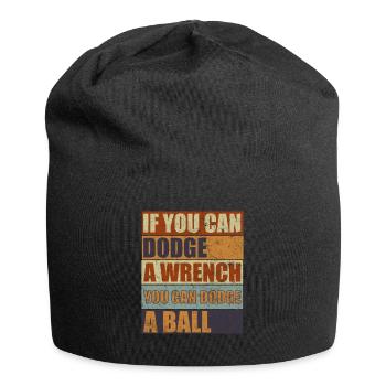 Sport d’équipe de ballon chasseur vintage - Bonnet en jersey - noir - Devant