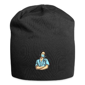 Infirmier - Bonnet en jersey - noir - Devant