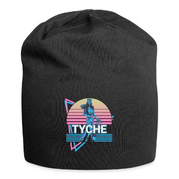 Tyche Göttin des Glücks und der Fortuna Retro - Jersey-Beanie - Schwarz - Vorne