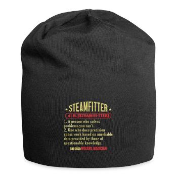 Steam Fitter Steam Technician Steamfitter - Jersey Beanie - black - Front