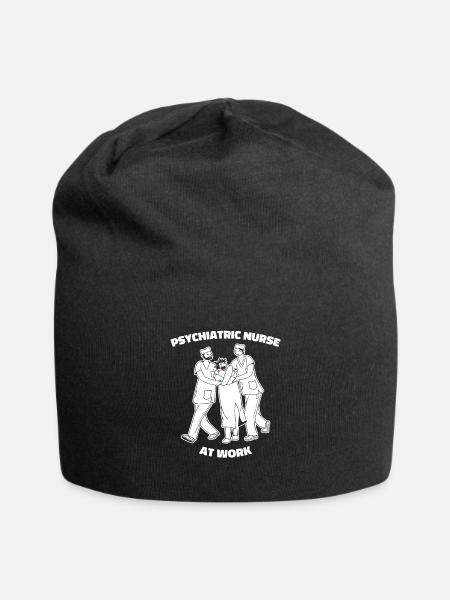 Infirmier - Bonnet en jersey - noir