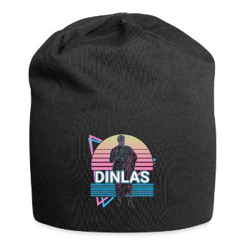 Dinlas Griechischer Gott Antike griechische Mythol - Jersey-Beanie - Schwarz - Vorne
