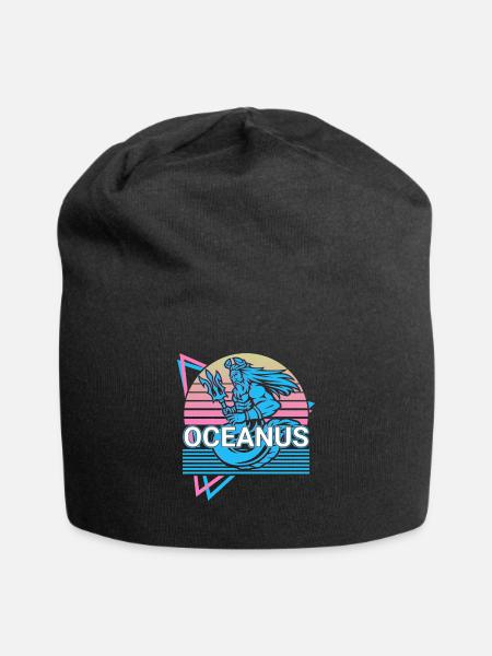 Oceanus Greek God Ancient Greek myth - Jersey Beanie - black