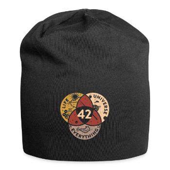 42 Univers de vie Tout - Bonnet en jersey - noir - Devant