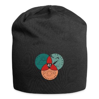 42 Univers de vie Tout - Bonnet en jersey - noir - Devant