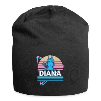 Diana Déesse Ancienne Mythologie Romaine Rétro - Bonnet en jersey - noir - Devant