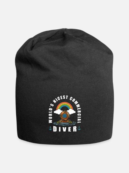 Tauchen Taucher Kommerzielles Tauchen - Jersey-Beanie - Schwarz