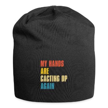 Kaktus Garten Kaktus - Jersey-Beanie - Schwarz - Vorne
