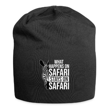 Que se passe-t-il sur Safari reste sur Safari Africa - Bonnet en jersey - noir - Devant