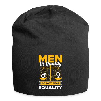 Égalité des sexes Égalité des sexes - Bonnet en jersey - noir - Devant