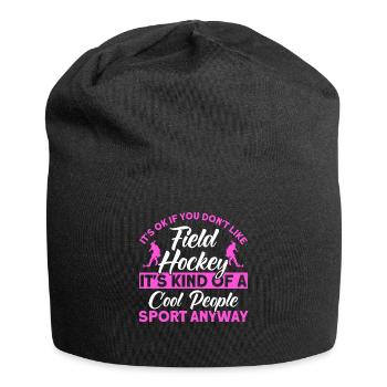 Mannschaftssport Feldhockey Feldhockey Spiel Gesch - Jersey-Beanie - Schwarz - Vorne