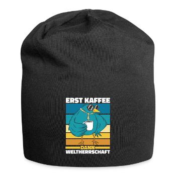 Vogel Ornithologe Kaffee Sonnenbrille - Jersey-Beanie - Schwarz - Vorne