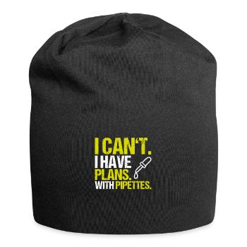 Biochemiker Biochemie Biochemistry Biochemist - Jersey-Beanie - Schwarz - Vorne