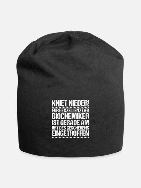 Biochemiker Biochemie Biochemistry Biochemist - Jersey-Beanie - Schwarz