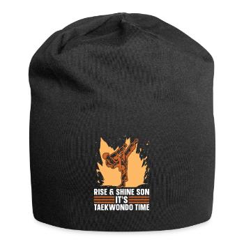Taekwondo Funny - Jersey Beanie - black - Front