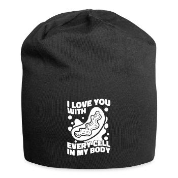 Biologie Biologe Zelle Molekularbiologe - Jersey-Beanie - Schwarz - Vorne