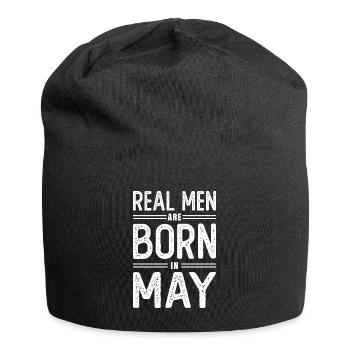 Geburtstag Echte Männer sind Im Mai Geboren - Jersey-Beanie - Schwarz - Vorne