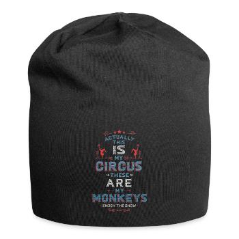 Mein Zirkus, Meine Affen - Jersey-Beanie - Schwarz - Vorne