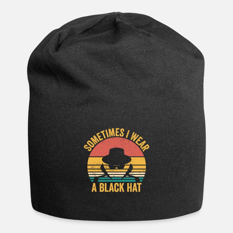 Cybersécurité Sécurité informatique Cybersécurité - Bonnet en jersey - noir