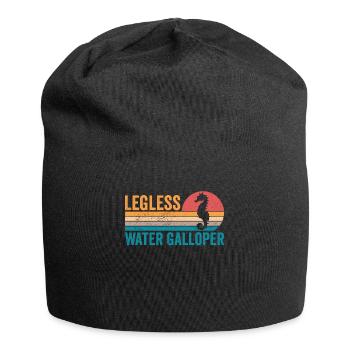 Lustiges Seepferdchen beinloser Wassergalopper Ret - Jersey-Beanie - Schwarz - Vorne