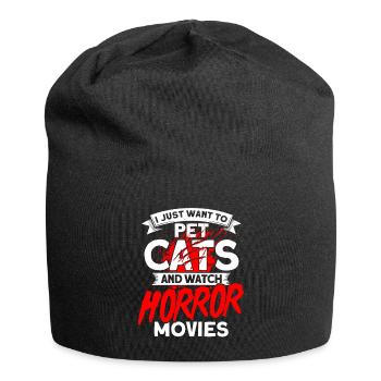 Scary Movie Horror Movie Creepy Movies Gift - Jersey Beanie - black - Front