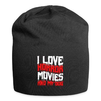 film d’horreur film d’horreur film d’horreur cadeau - Bonnet en jersey - noir - Devant