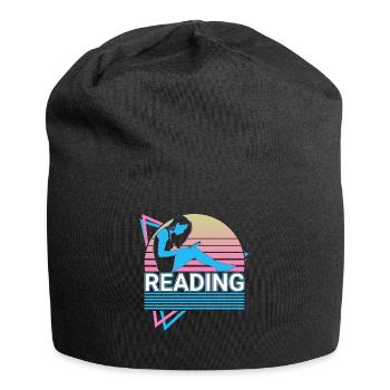 Retro reader - Jersey Beanie - black - Front