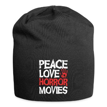 film d’horreur film d’horreur film d’horreur cadeau - Bonnet en jersey - noir - Devant