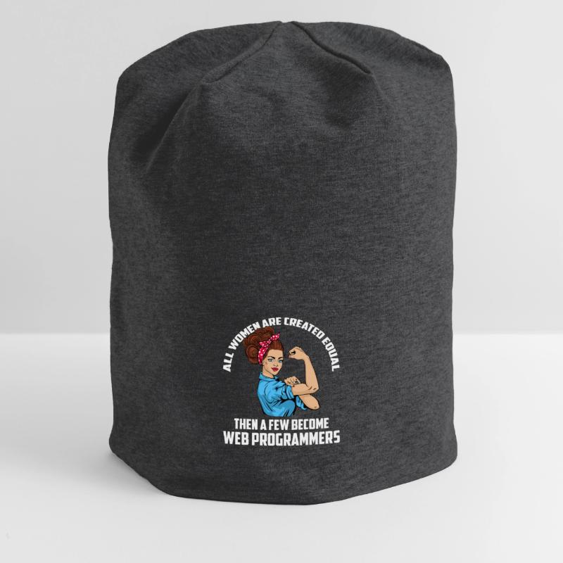 Developer Coder Programmer Female Jersey Beanie