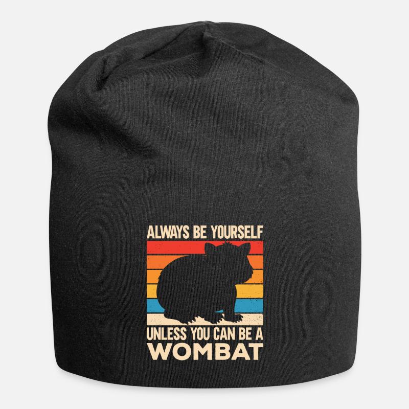 Drôle de dicton wombat australien - Bonnet en jersey - noir