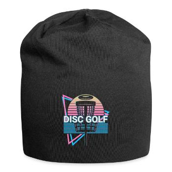 Disc Golf Player Retro - Bonnet en jersey - noir - Devant