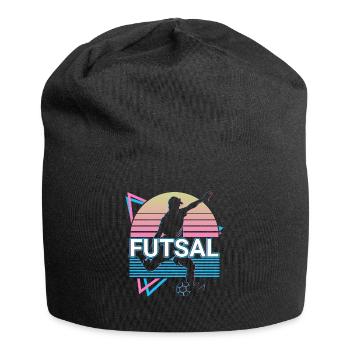 Futsal-Spieler Retro - Jersey-Beanie - Schwarz - Vorne