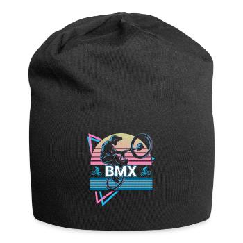 Bmx Biker Biking Retro - Jersey-Beanie - Schwarz - Vorne