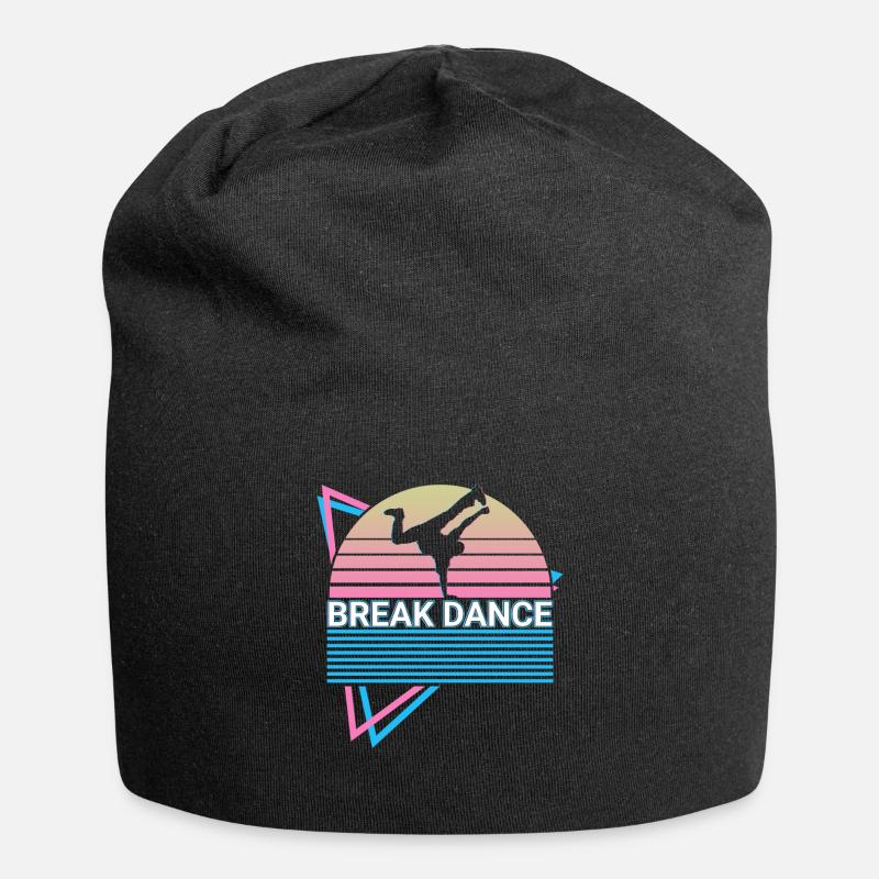 Breakdance Breakdance Retro - Jersey-Beanie - Schwarz