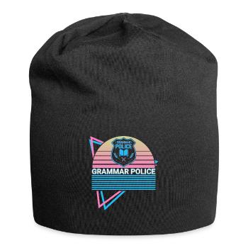 Grammar Police Retro - Jersey Beanie - black - Front