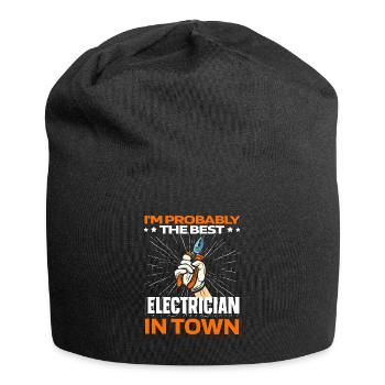 Électricien Technicien en électronique pinces - Bonnet en jersey - noir - Devant