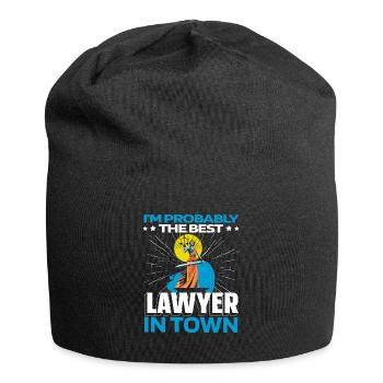 Anwalt Jurist Jura Gerechtigkeit - Jersey-Beanie - Schwarz - Vorne