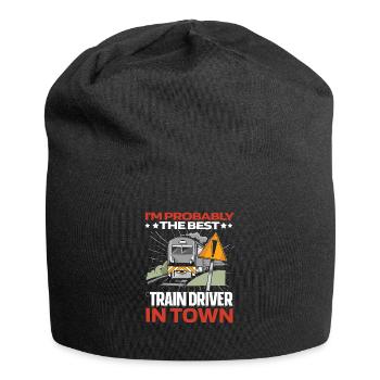 Train driver Lustig - Jersey Beanie - black - Front