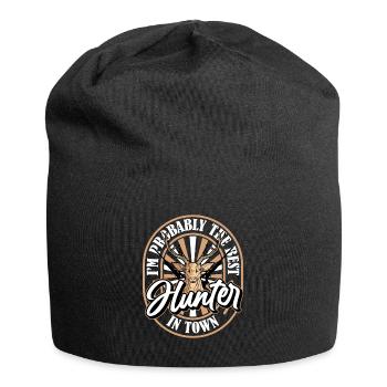 Hunting Hunter Hunting Deer - Jersey Beanie - black - Front